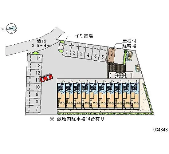 ★手数料０円★入間郡毛呂山町岩井西１丁目　月極駐車場（LP）